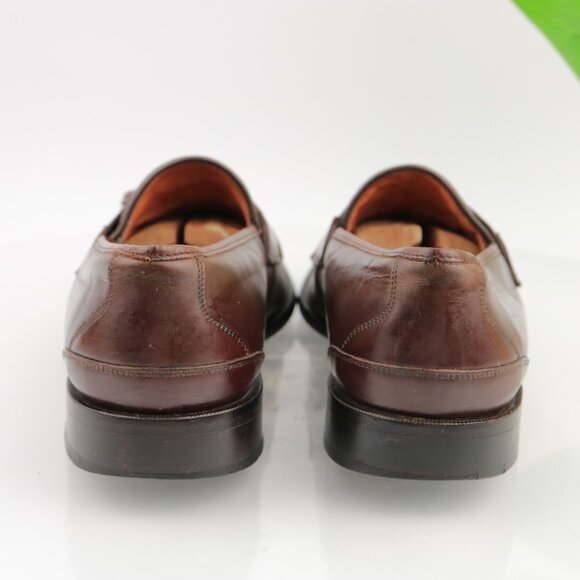 Vintage Brassboot Mens Tassel Loafer Size 10.5 Brown Leather Handmade Dress Shoe main image 8